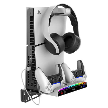 IPEGA PG-P5S011 For PS5 Slim / PS5 Wall Mount Charging Dock with RGB Light