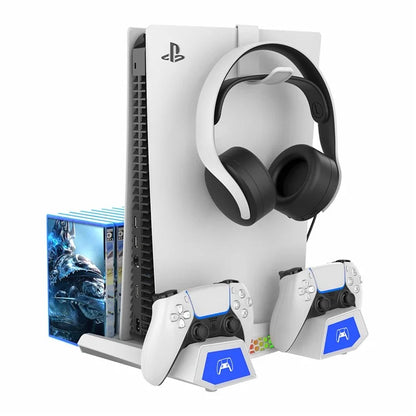 IPEGA PG-P5S023 For PS5 Slim / PS5 Game Disc Headset Storage Charging Dock