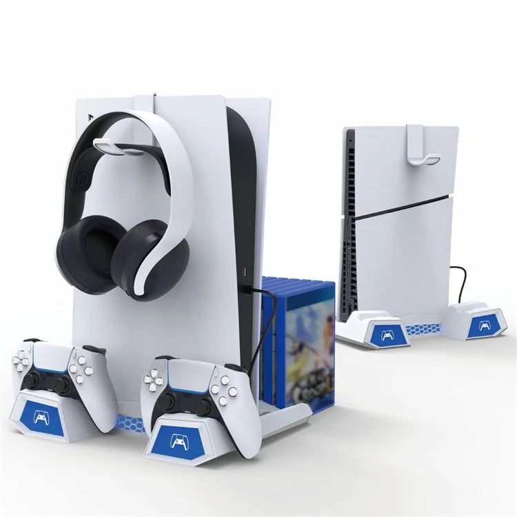 IPEGA PG-P5S023 For PS5 Slim / PS5 Game Disc Headset Storage Charging Dock