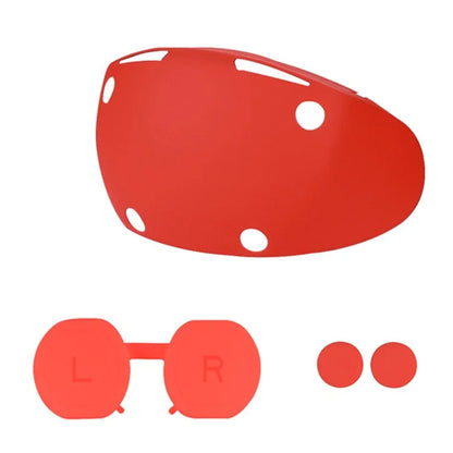 For Sony PlayStation VR2 Silicone Headset Case + Lens Cap + 2 Thumb Grip Caps