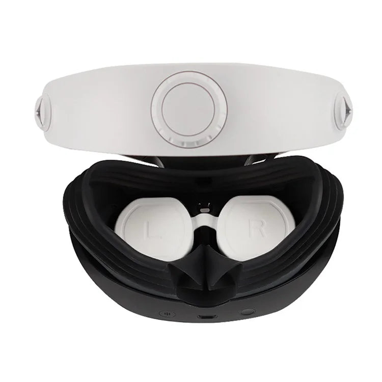 For Sony PlayStation VR2 Silicone Headset Case + Lens Cap + 2 Thumb Grip Caps