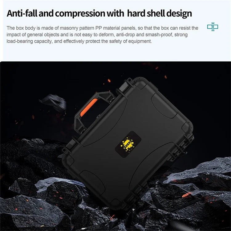 DEVASO For Microsoft Xbox Series S Portable Waterproof Anti-shock PP Storage Box Game Console Carrying Case