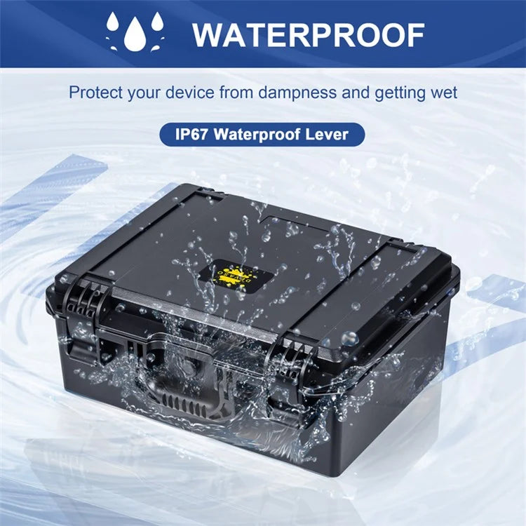 DEVASO For Microsoft Xbox Series X Portable PP Storage Box Waterproof Anti-shock Game Console Carrying Case