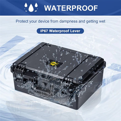 DEVASO For Microsoft Xbox Series X Portable PP Storage Box Waterproof Anti-shock Game Console Carrying Case