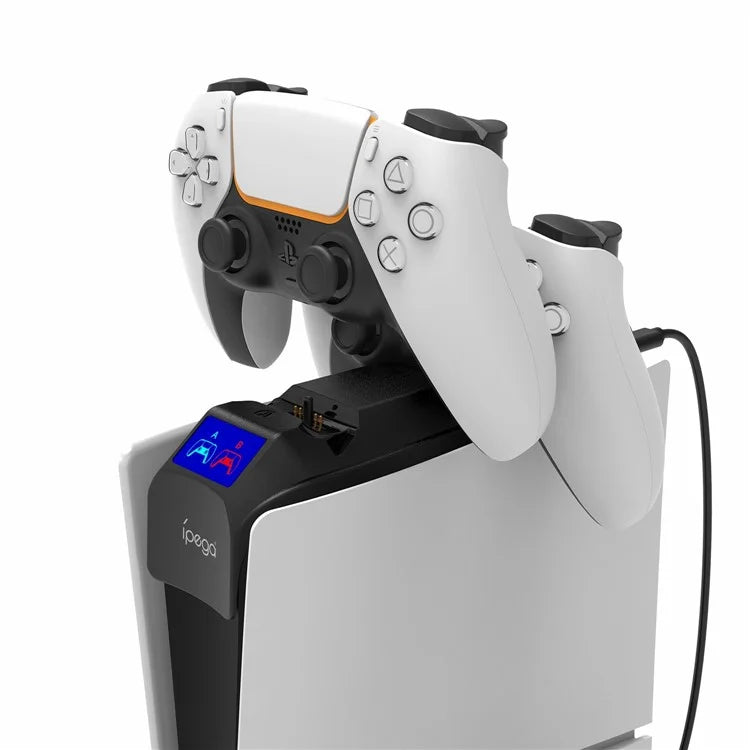 IPEGA PG-P5S016 For PS5 Slim / PS5 Game Controller Dual Handle Charger Dock