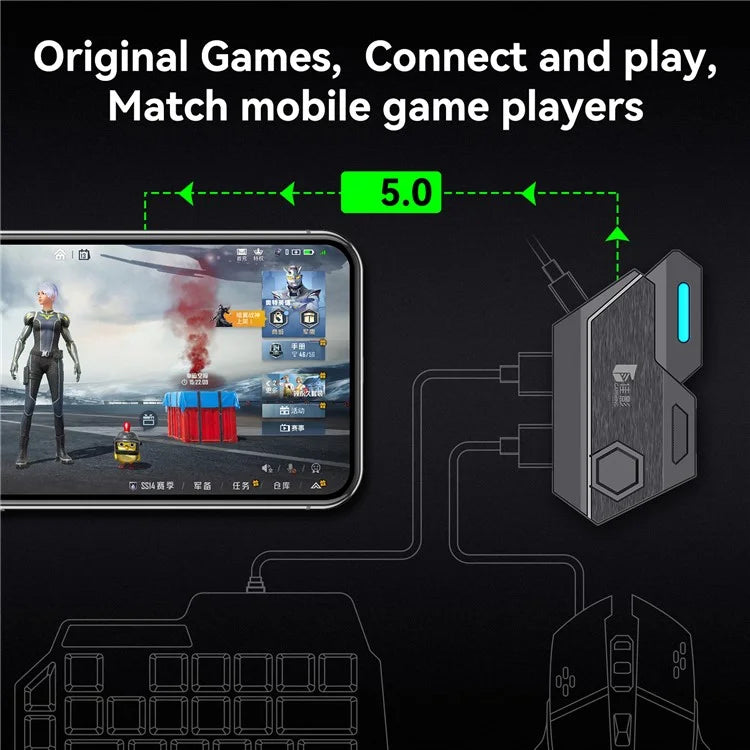 GAMWING Mix SE Keyboard Mouse Adapter Converter Gaming Accessory for iOS Android
