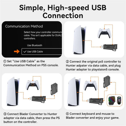 GAMWING Mix Master Blader Converter + Hunter Adapter Video Game Accessories