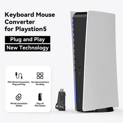 GAMWING Mix Master + Hunter Mouse Keyboard Converter for PlayStation 5
