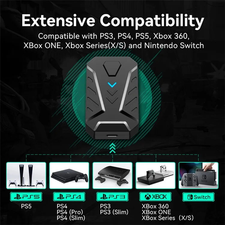 GAMWING Mix Master Video Game Keyboard & Mouse Converter Adapter