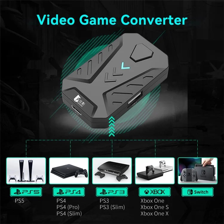 GAMWING Mix Master Video Game Keyboard & Mouse Converter Adapter