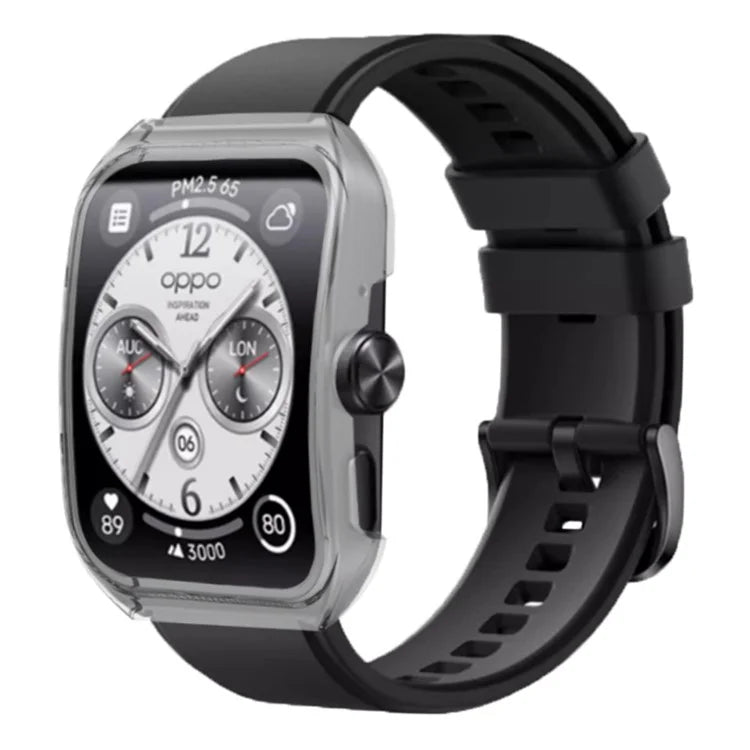 For Oppo Watch 4 Pro Watch Frame Case Scratch-proof Hard PC Protective Cover