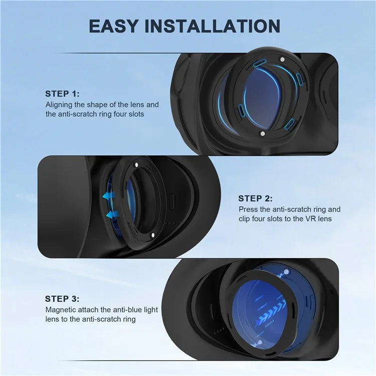 STARTRC GAMES For Meta Quest 3 1 Pair Blue Light Blocking Anti-scratch Lens