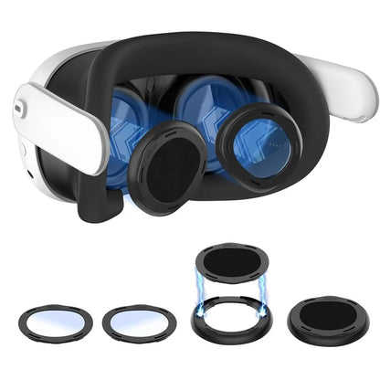STARTRC GAMES 1 Pair for Meta Quest 3 Anti Blue Light Anti-scratch Lens Protective Cover Set