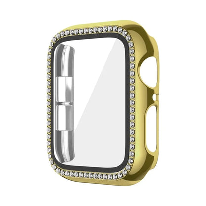 PC Case for Apple Watch Ultra 49mm / Ultra 2 49mm Electroplating Watch Cover with Tempered Glass Film