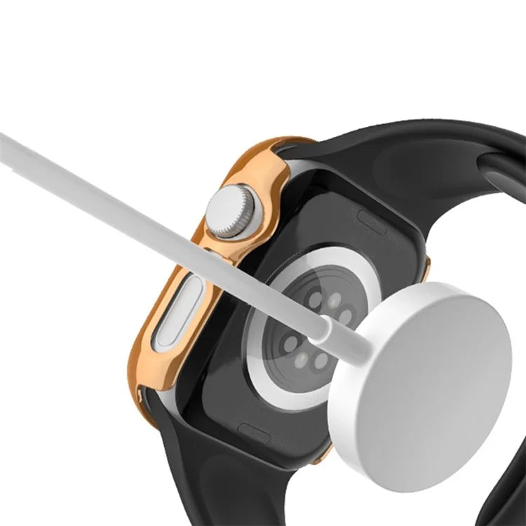 For Apple Watch Series 6 / 5 / 4 / SE (2022) / SE (2023) / SE 40mm Hollow PC Watch Case Rhinestone Frame