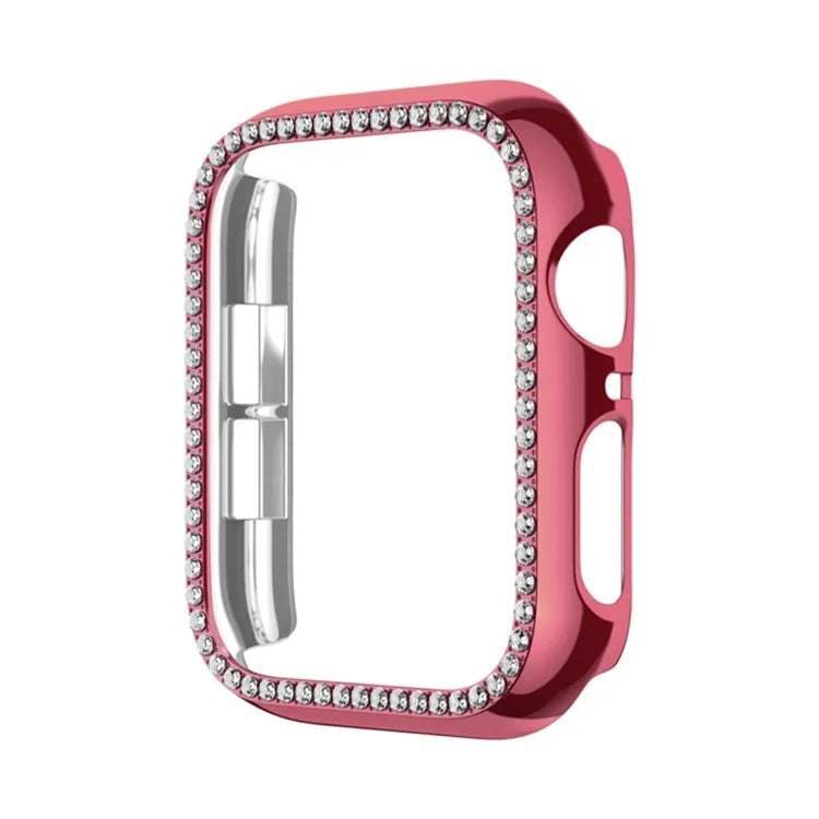 For Apple Watch Series 6 / 5 / 4 / SE (2022) / SE (2023) / SE 40mm Hollow PC Watch Case Rhinestone Frame