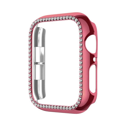 For Apple Watch Series 6 / 5 / 4 / SE (2022) / SE (2023) / SE 40mm Hollow PC Watch Case Rhinestone Frame