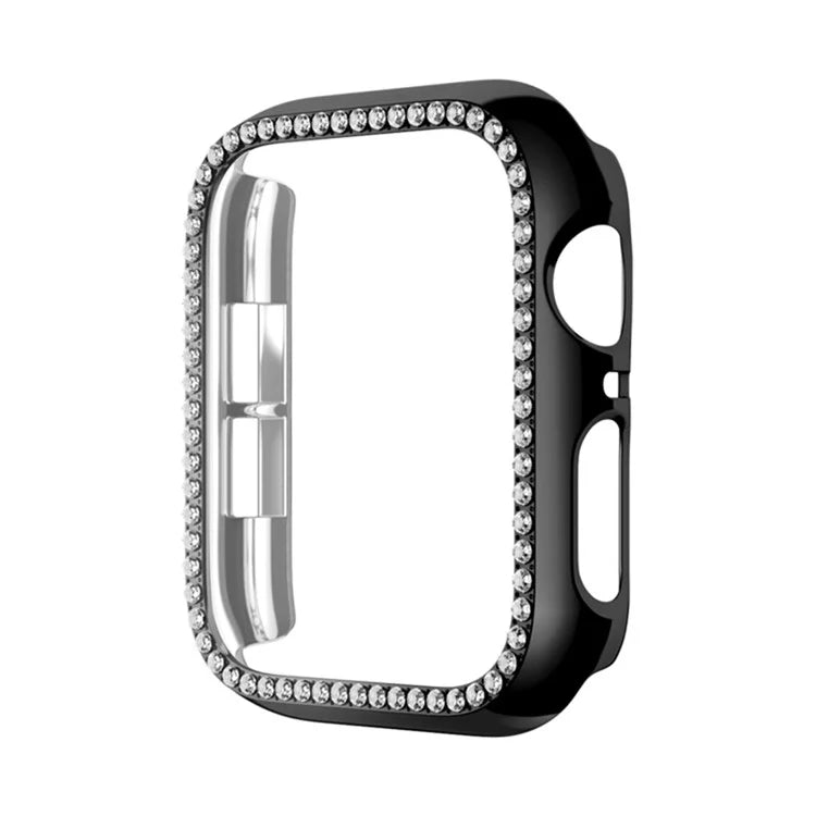 For Apple Watch Series 6 / 5 / 4 / SE (2022) / SE (2023) / SE 40mm Hollow PC Watch Case Rhinestone Frame
