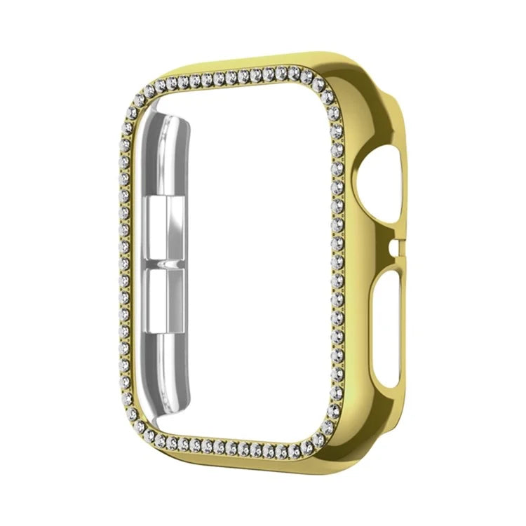 For Apple Watch Series 6 / 5 / 4 / SE (2022) / SE (2023) / SE 44mm Hard PC Watch Frame Case with Rhinestone