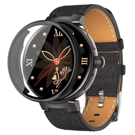 For Aigo GTV2 Watch Protective Cover Hard PC Case with Tempered Glass Protector