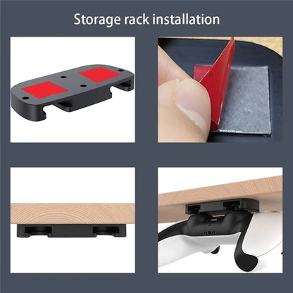 For PS4 / PS5 Game Controller Hanger Bracket Under Desk Storage Rack