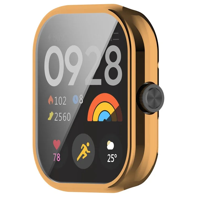 For Xiaomi Redmi Watch 4 TPU Watch Protective Case Electroplating Anti-drop Frame