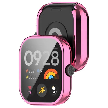 For Xiaomi Redmi Watch 4 TPU Watch Protective Case Electroplating Anti-drop Frame