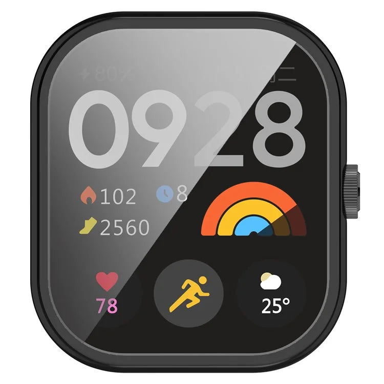 For Xiaomi Redmi Watch 4 TPU Watch Protective Case Electroplating Anti-drop Frame