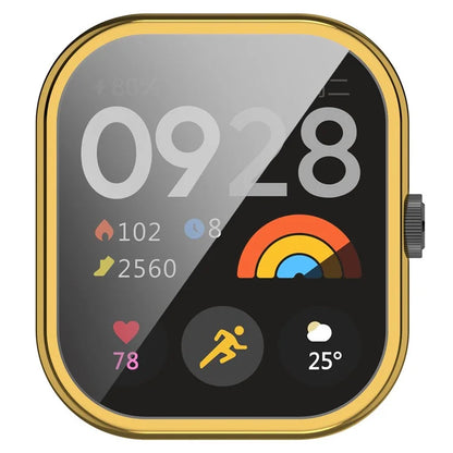For Xiaomi Redmi Watch 4 TPU Watch Protective Case Electroplating Anti-drop Frame
