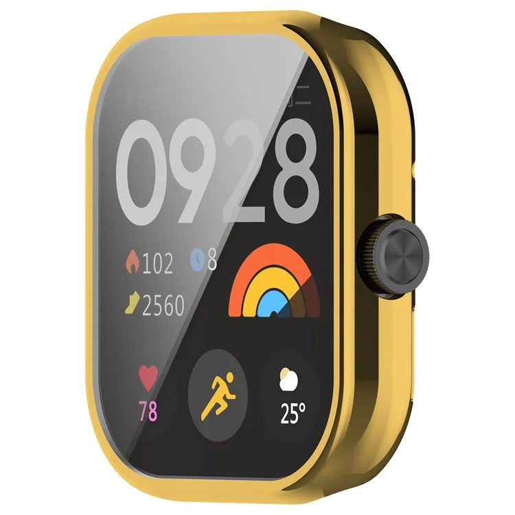 For Xiaomi Redmi Watch 4 TPU Watch Protective Case Electroplating Anti-drop Frame