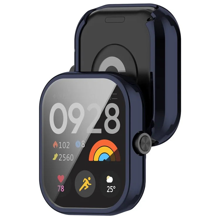 For Xiaomi Redmi Watch 4 TPU Watch Protective Case Electroplating Anti-drop Frame
