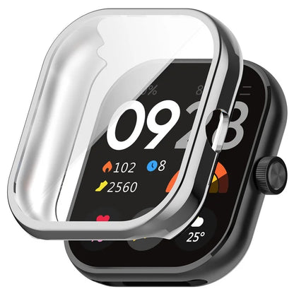 For Xiaomi Redmi Watch 4 TPU Watch Protective Case Electroplating Anti-drop Frame
