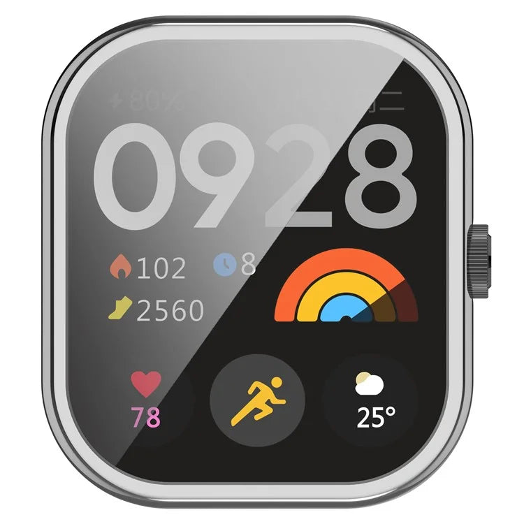 For Xiaomi Redmi Watch 4 TPU Watch Protective Case Electroplating Anti-drop Frame