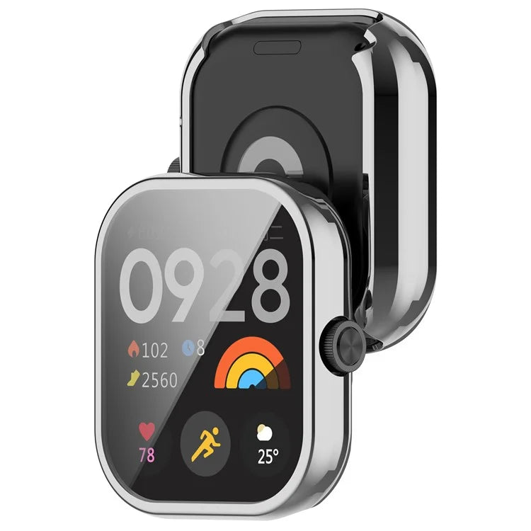 For Xiaomi Redmi Watch 4 TPU Watch Protective Case Electroplating Anti-drop Frame