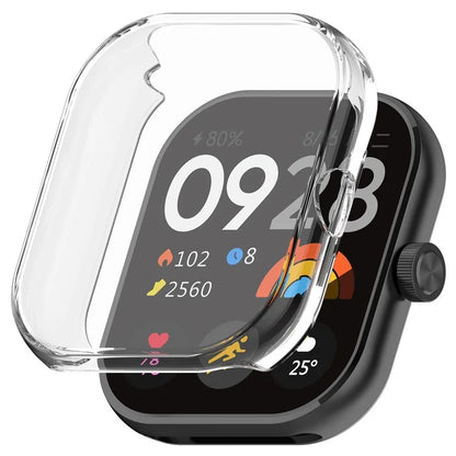 For Xiaomi Redmi Watch 4 TPU Watch Protective Case Transparent Anti-collision Frame