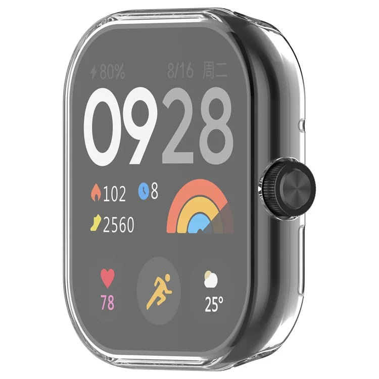 For Xiaomi Redmi Watch 4 TPU Watch Protective Case Transparent Anti-collision Frame
