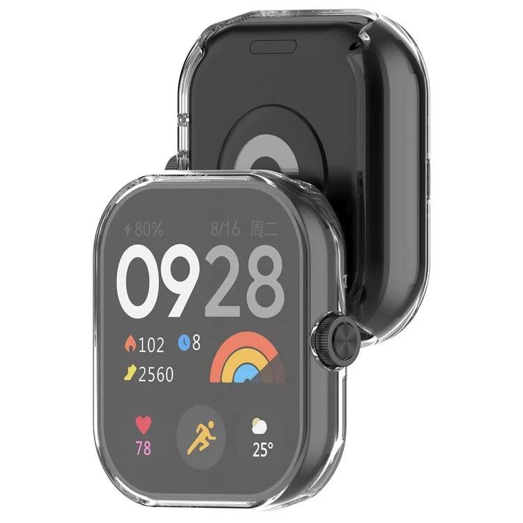 For Xiaomi Redmi Watch 4 TPU Watch Protective Case Transparent Anti-collision Frame