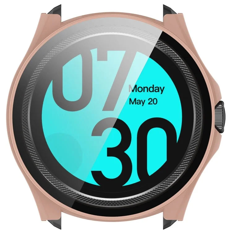 For TicWatch Pro 5 Hard PC Watch Case with Built-in Tempered Glass Screen Protector