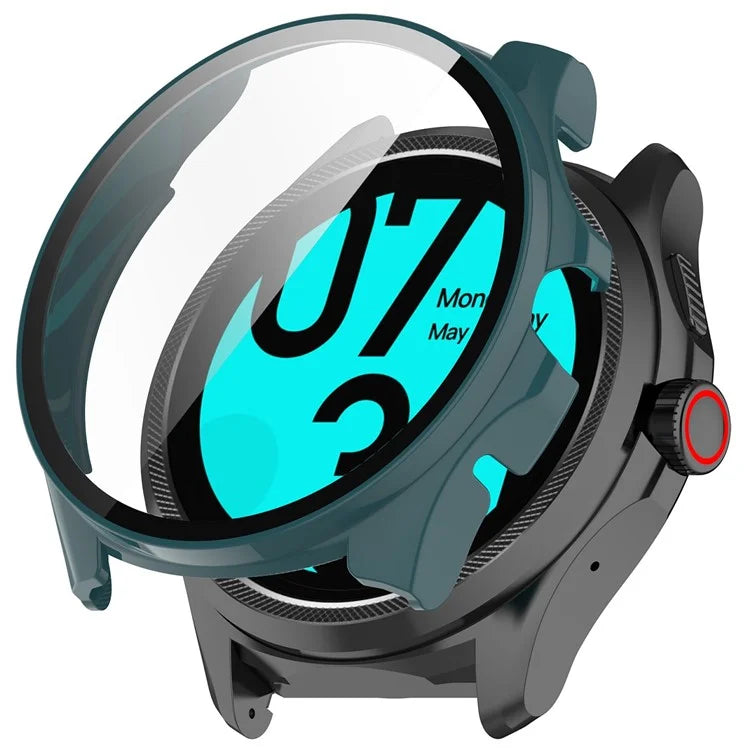 For TicWatch Pro 5 Hard PC Watch Case with Built-in Tempered Glass Screen Protector
