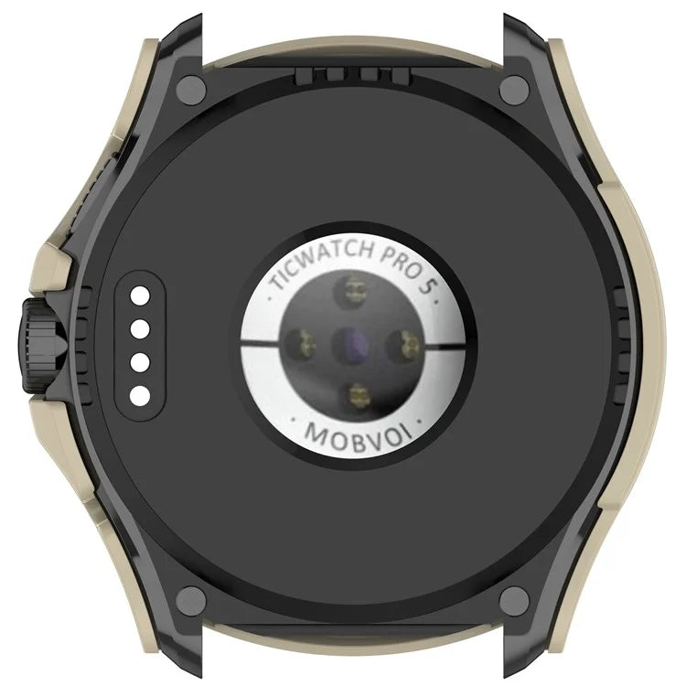 For TicWatch Pro 5 Hard PC Watch Case with Built-in Tempered Glass Screen Protector