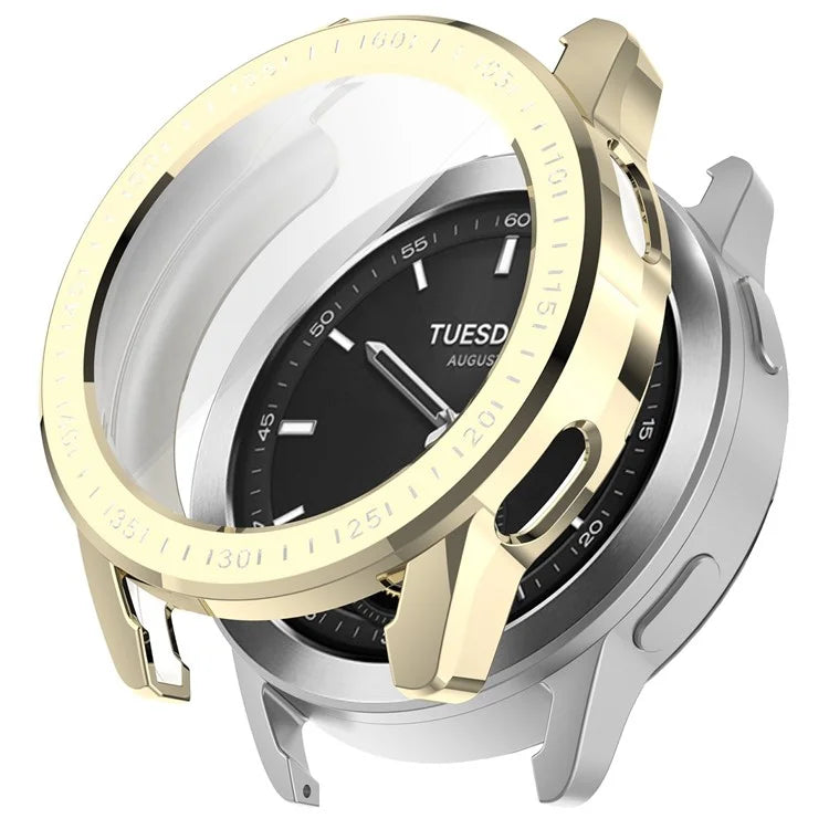 For Xiaomi Watch S3 TPU Watch Protective Case Electroplating Anti-drop Cover