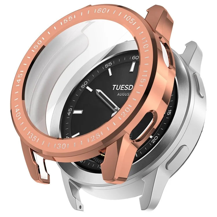 For Xiaomi Watch S3 TPU Watch Protective Case Electroplating Anti-drop Cover