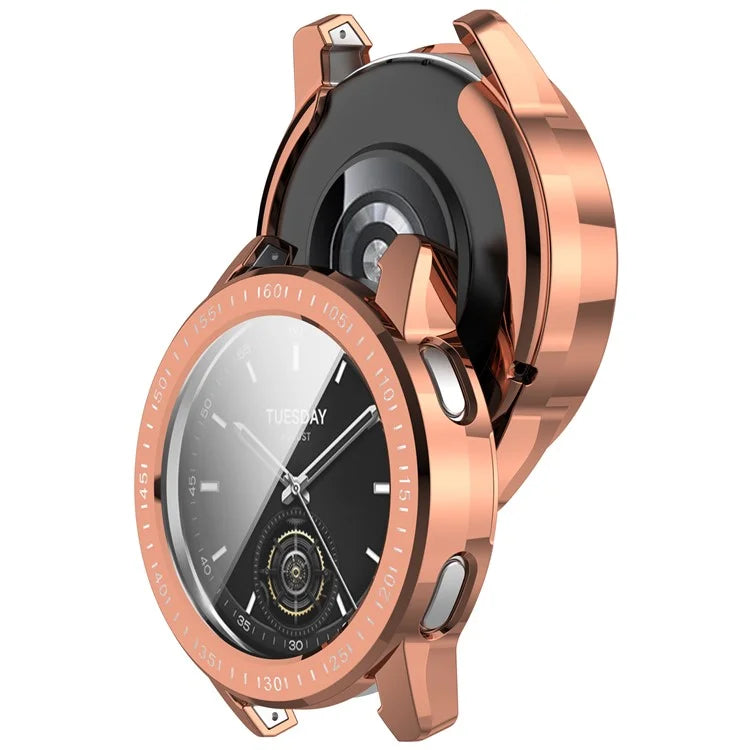 For Xiaomi Watch S3 TPU Watch Protective Case Electroplating Anti-drop Cover