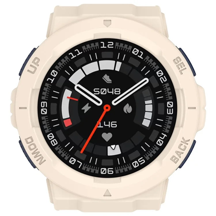 For Huami Amazfit Active Edge A2212 TPU Smartwatch Case Hollow Anti-collision Protective Frame