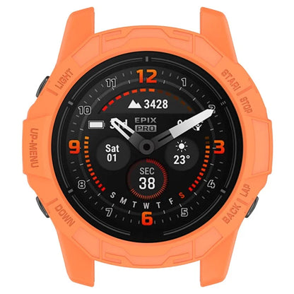 For Garmin Quatix 7 Pro Anti-collision TPU Smartwatch Case Hollow Protective Frame