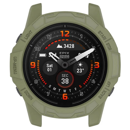 For Garmin Quatix 7 Pro Anti-collision TPU Smartwatch Case Hollow Protective Frame