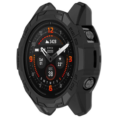 For Garmin Quatix 7 Pro Anti-collision TPU Smartwatch Case Hollow Protective Frame