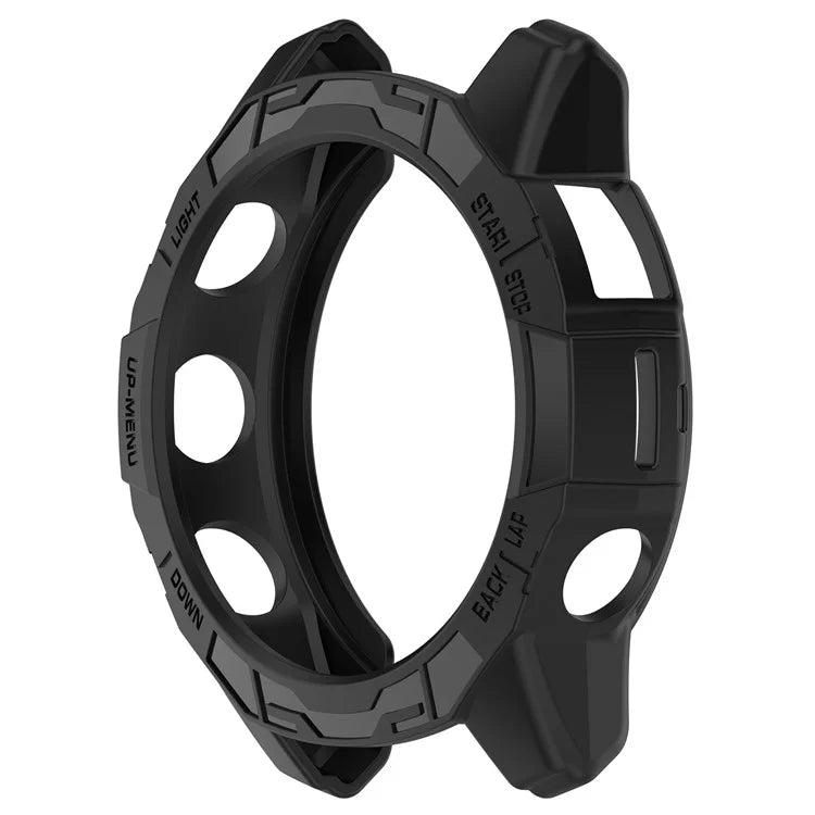 For Garmin Quatix 7 Pro Anti-collision TPU Smartwatch Case Hollow Protective Frame