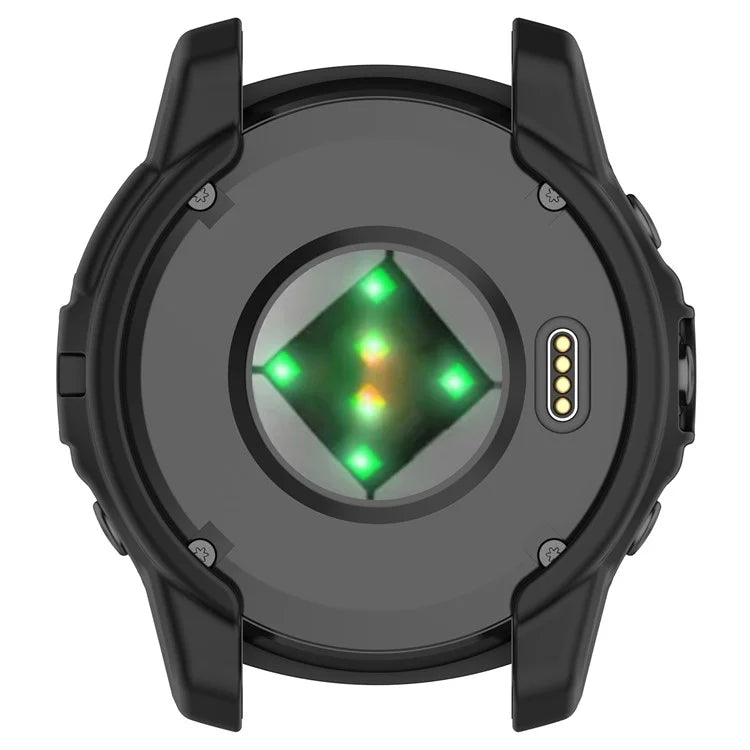 For Garmin Quatix 7 Pro Anti-collision TPU Smartwatch Case Hollow Protective Frame