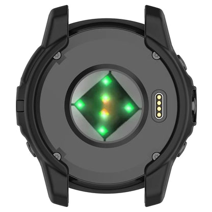 For Garmin Quatix 7 Pro Anti-collision TPU Smartwatch Case Hollow Protective Frame